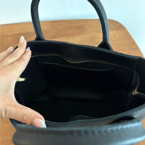 Black Portland Leather Rainstorm Handbag - Picture 4 of 5